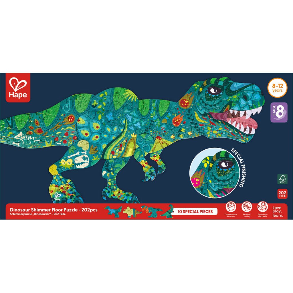 Giant Glitter T-Rex Puzzle (202 pcs)