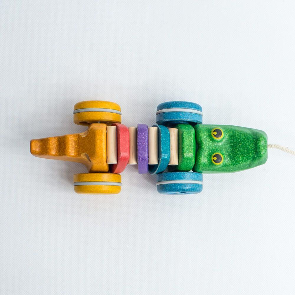 Rainbow Dancing Pull-Along Alligator