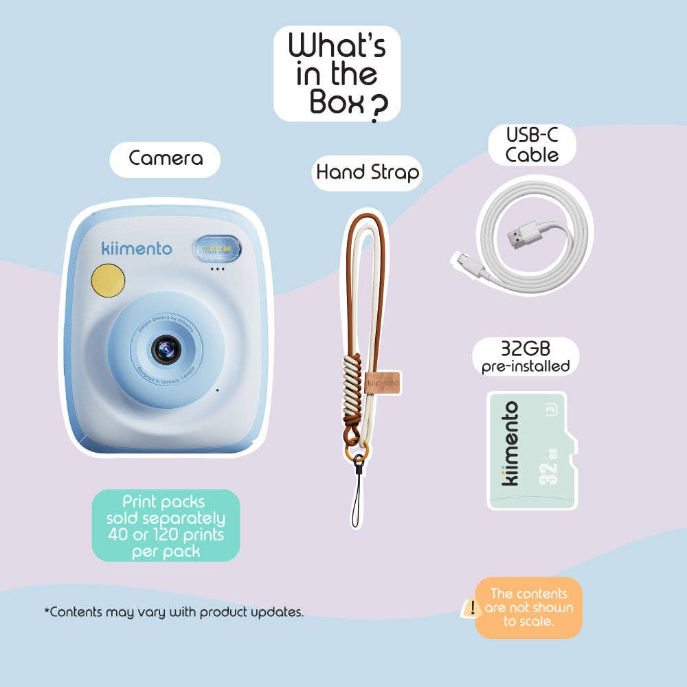 Kiimento Print Pro Instant Camera - Sky Blue (Model P2)