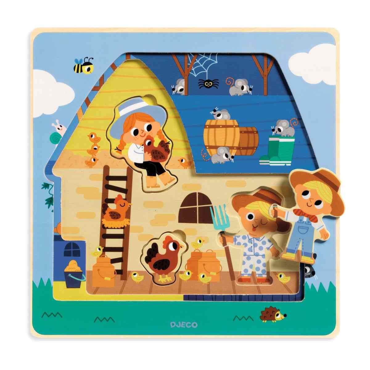 Chez Moo 3-Level Puzzle