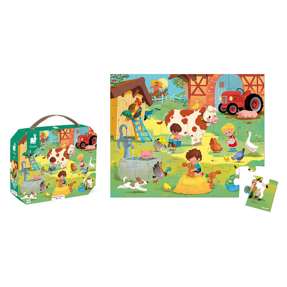 Puzzle - A Day at the Farm (24 pcs)