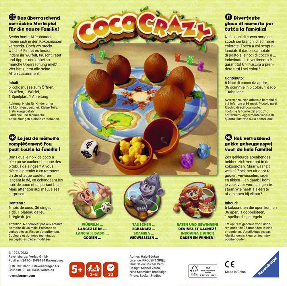 Coco Crazy - Fun and Wild Board Game (French)