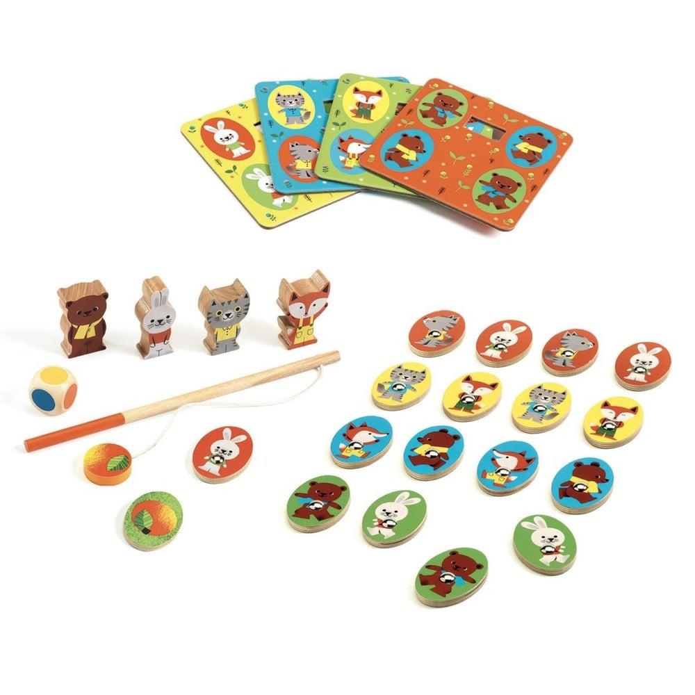 Ludo Wood 4-Game Set