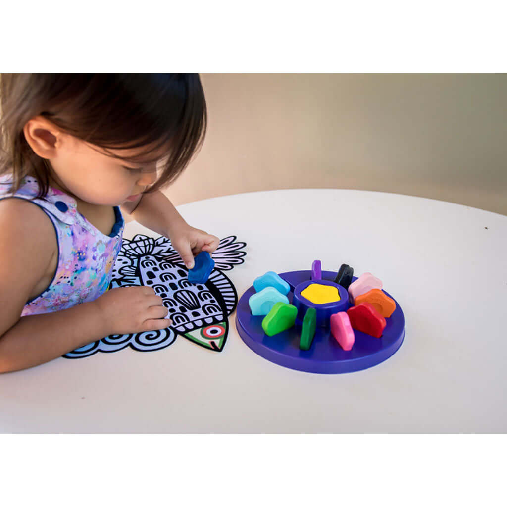 Wax Flower Crayons for Toddlers