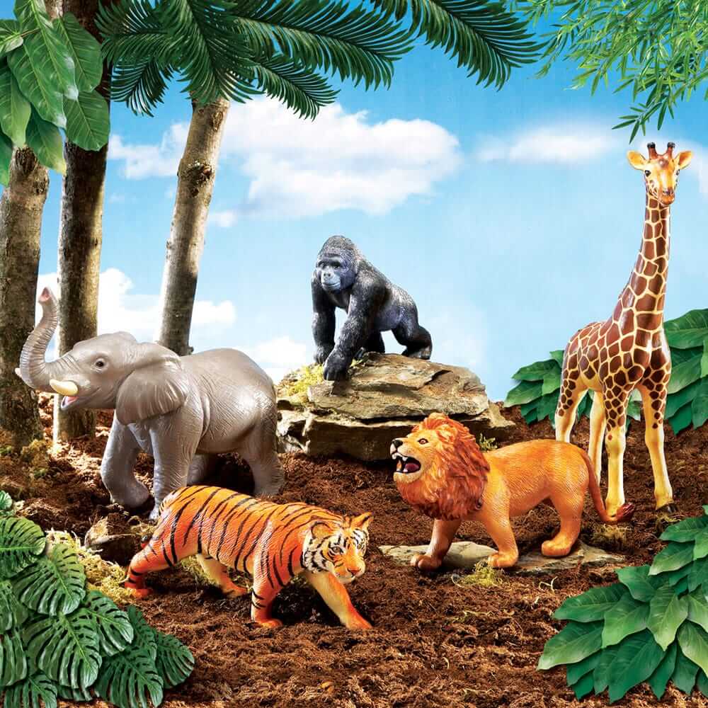 Jumbo Jungle Animal Figurines