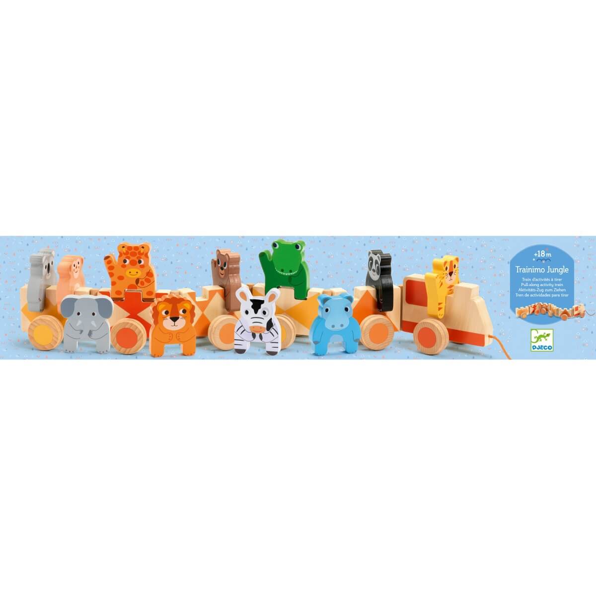 Pull-Along Toy - Jungle Trainimo