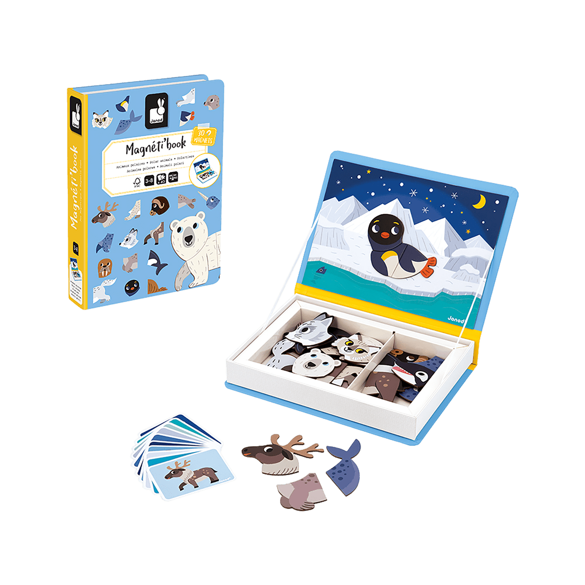 Magnetibook Polar Animals - Interactive Magnetic Book