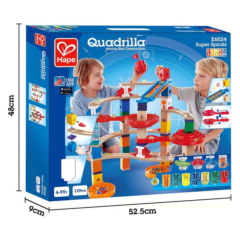 Quadrilla Super Spirals Marble Run (129 pcs)