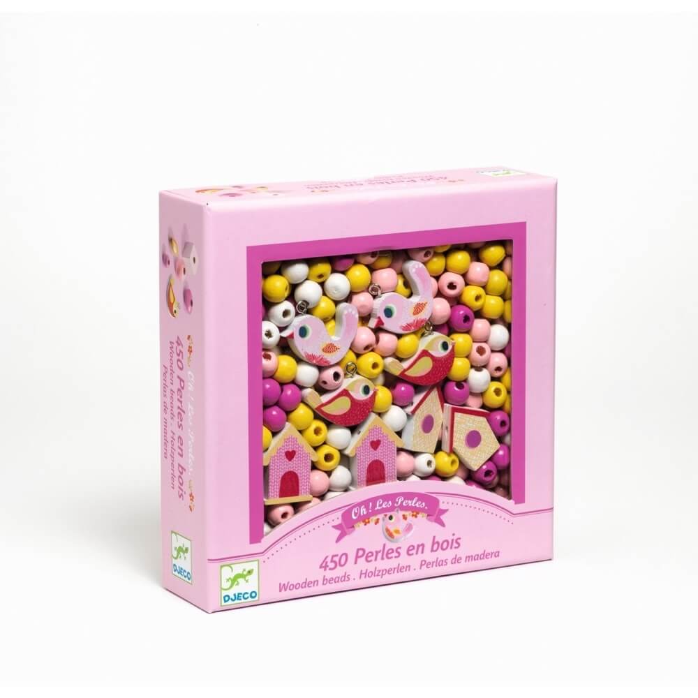 Wooden Beads - Birds (450 pcs)