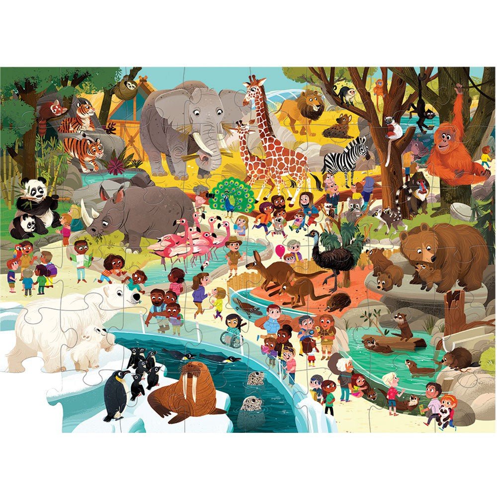 Puzzle - Day at the Zoo (48 pcs)