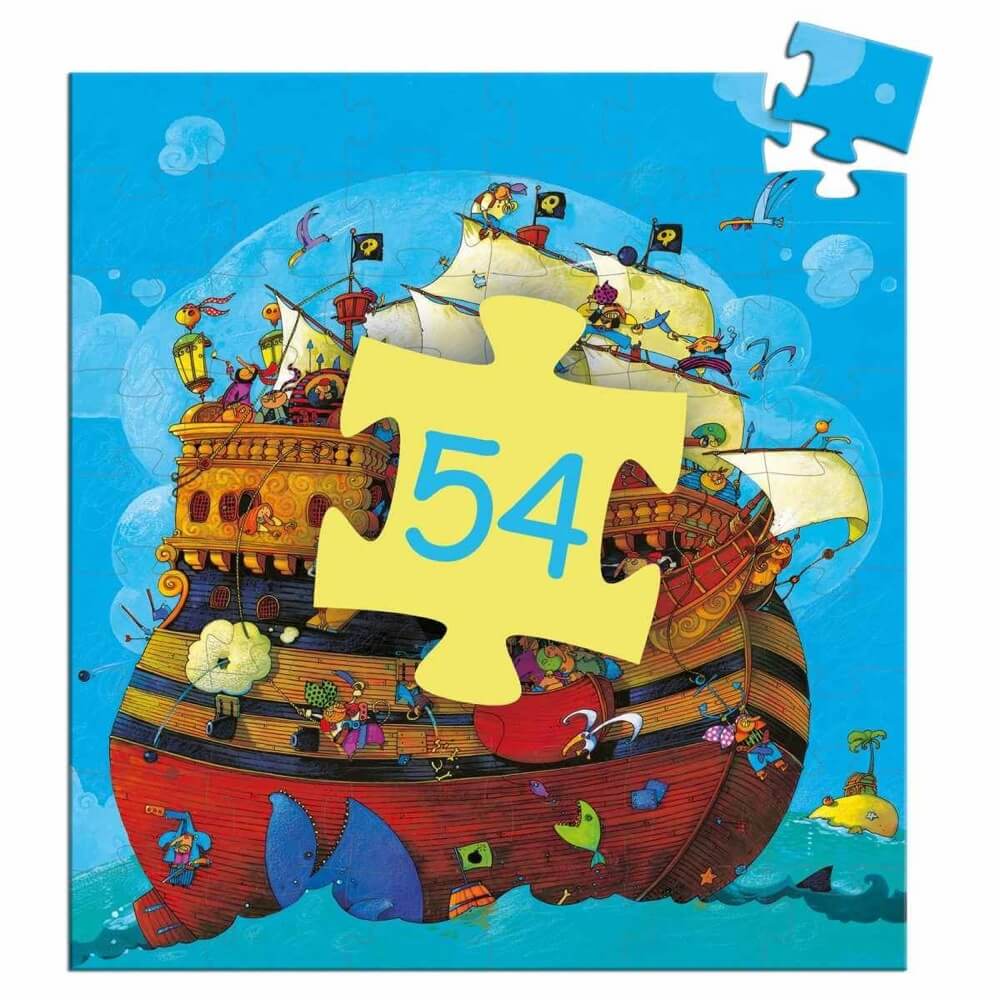 Silhouette Puzzle - Redbeard's Pirate Ship (54 pcs)
