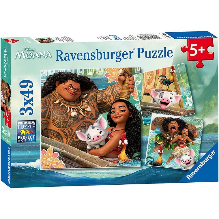 Disney Puzzles - Moana: The Ends of the Earth (3 x 49 pcs)
