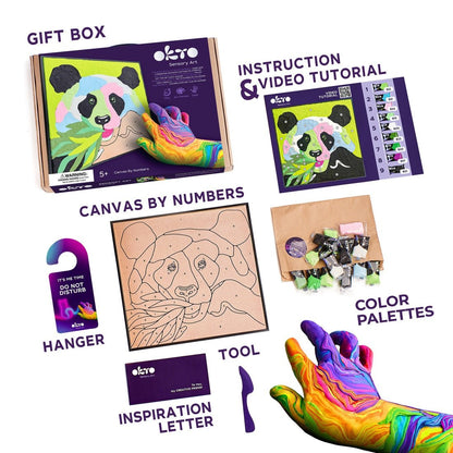 Clay Paint-by-Number - Panda