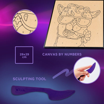 Clay Paint-by-Number - Llama