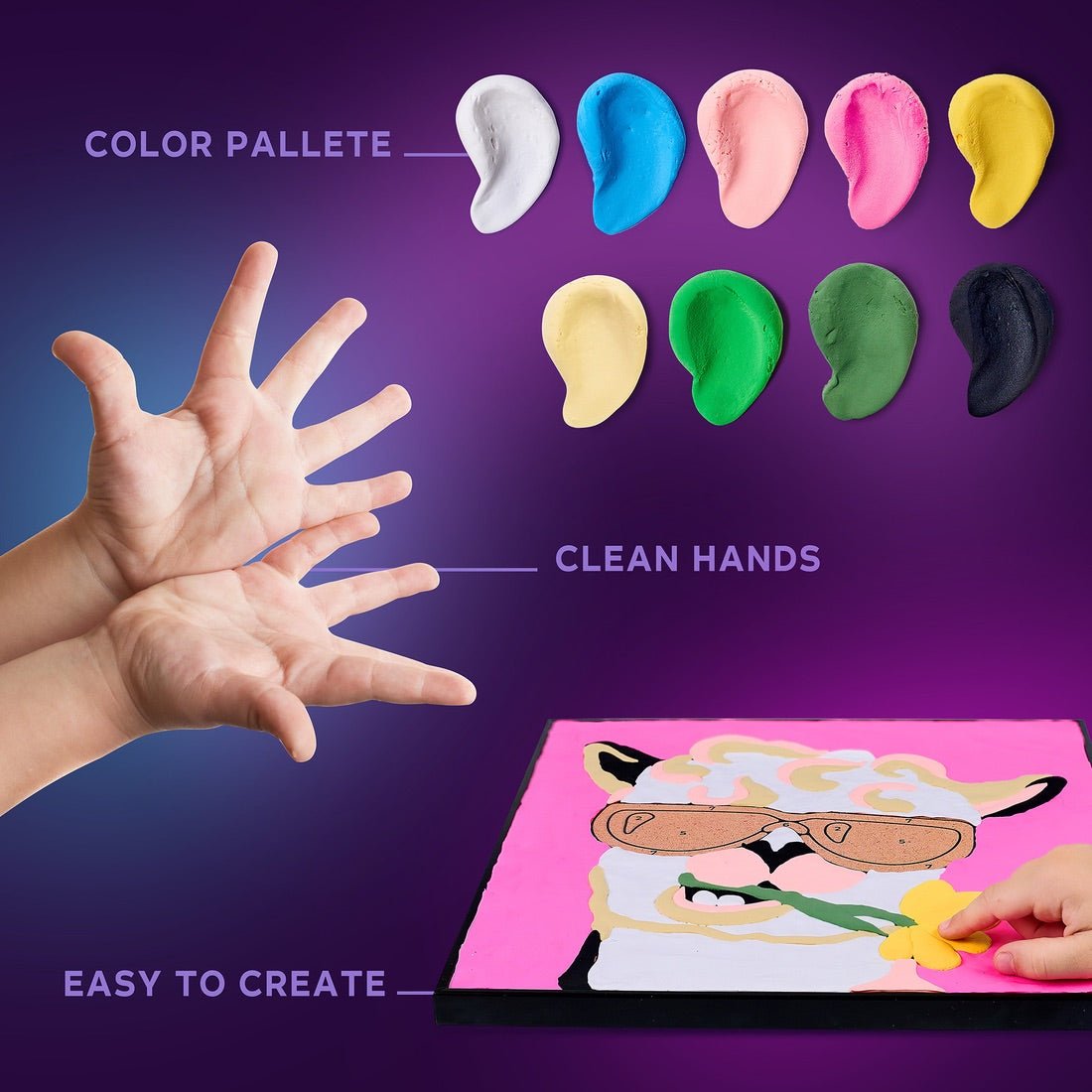Clay Paint-by-Number - Llama