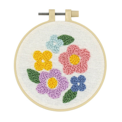 Mini Punch Needle Embroidery - Flower Wall Decor