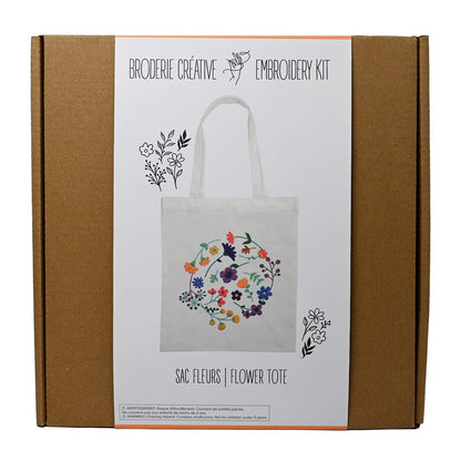 Creative Embroidery Kit - Floral Bag