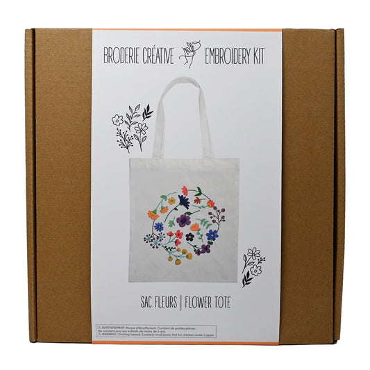 Creative Embroidery Kit - Floral Bag