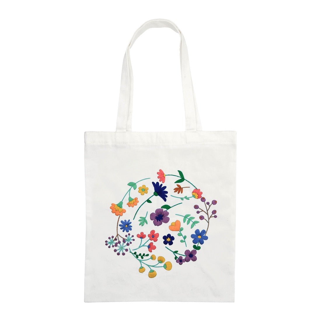 Creative Embroidery Kit - Floral Bag