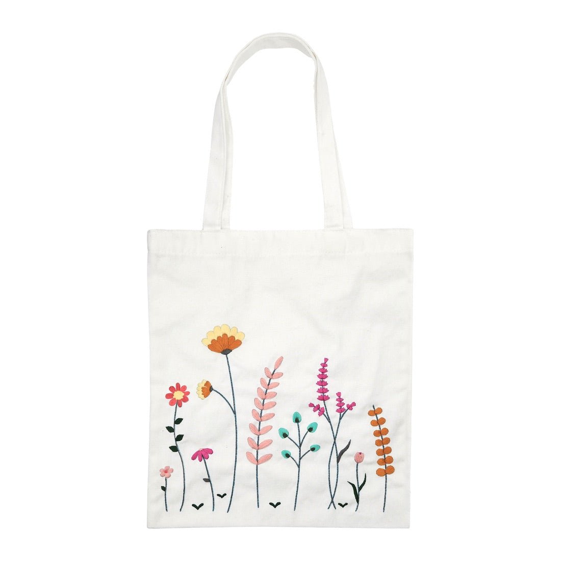 Creative Embroidery Kit - Floral Bag