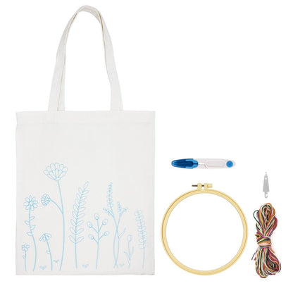 Creative Embroidery Kit - Floral Bag