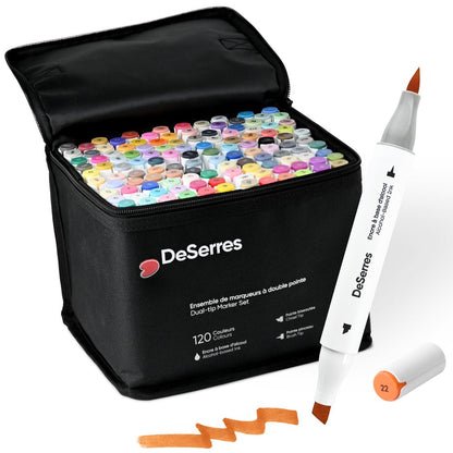 120 Dual-Tip Alcohol Markers