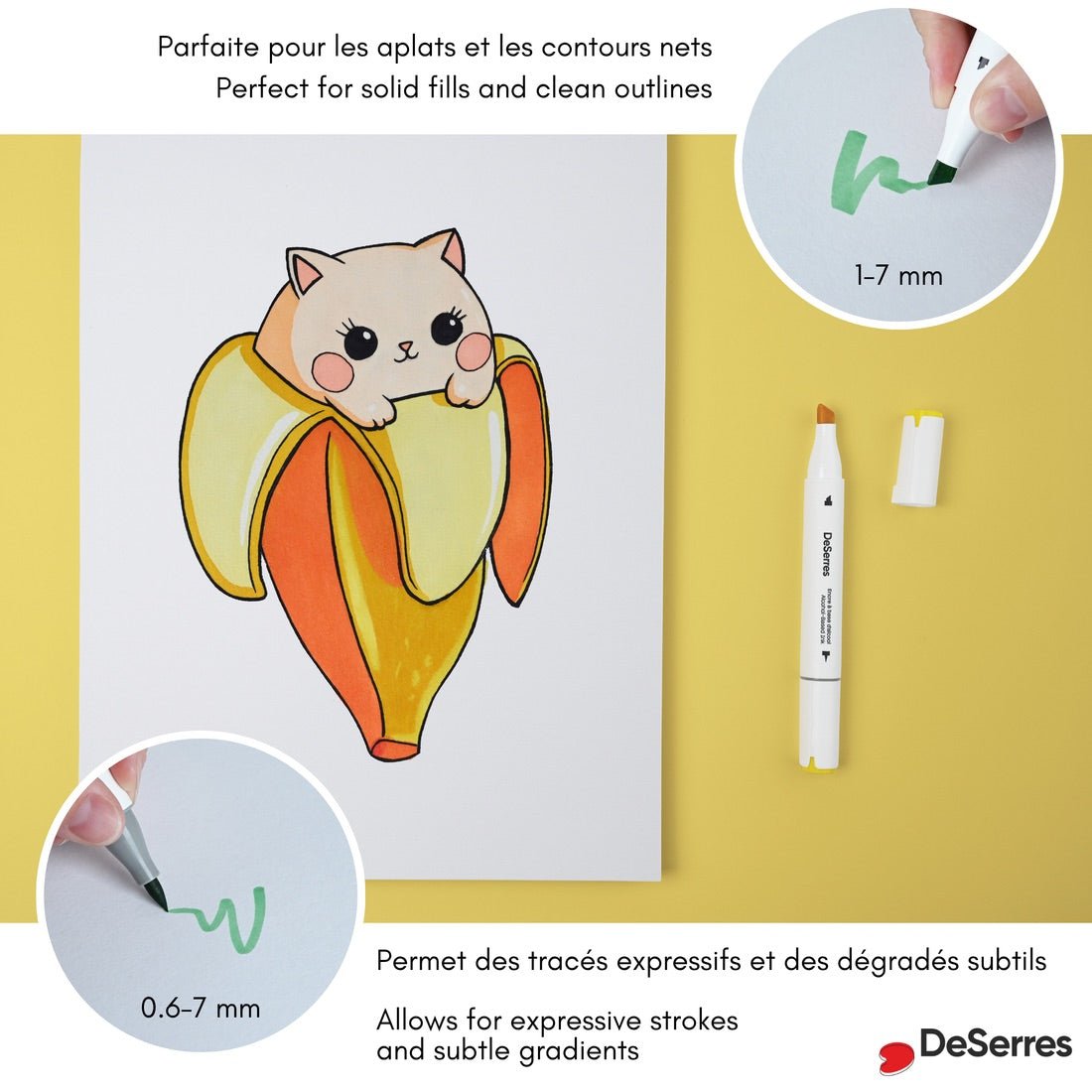 48 Dual-Tip Alcohol Markers
