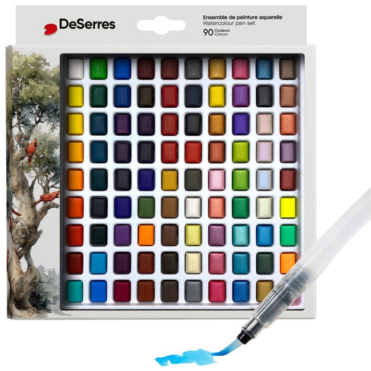 Watercolor Set - 90 Half Pans