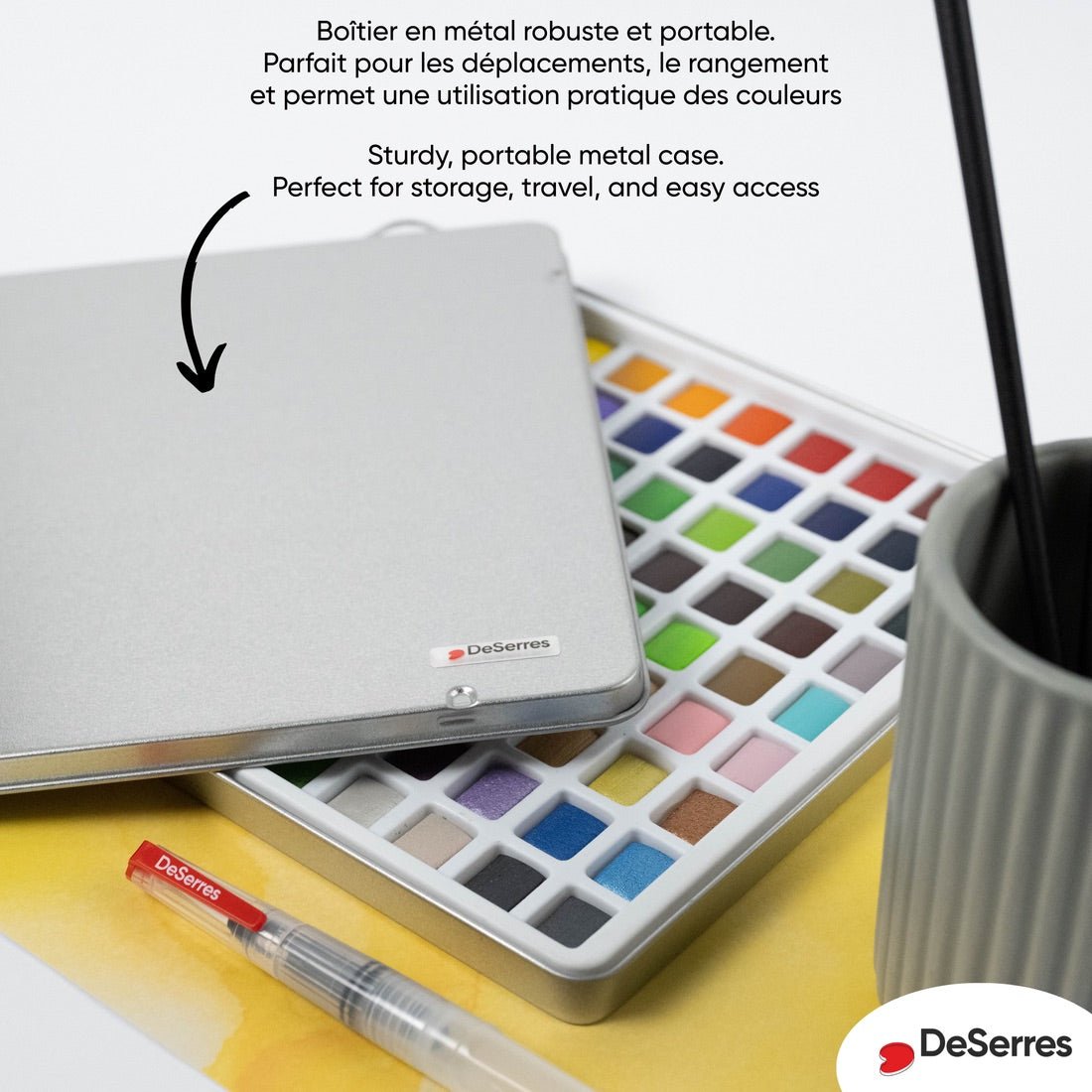 Watercolor Set - 90 Half Pans