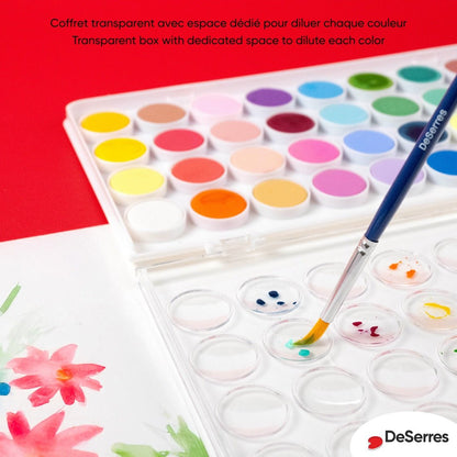 Watercolor Set - 36 Colors