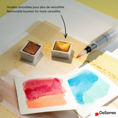Glitter Watercolor Set - 24 Half Pans