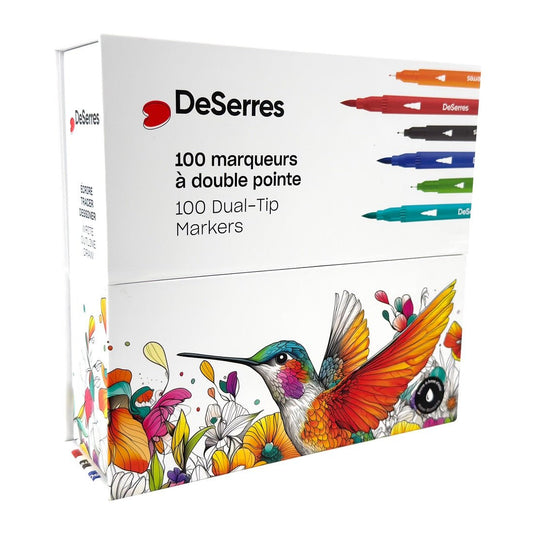 100 Dual-Tip Color Markers
