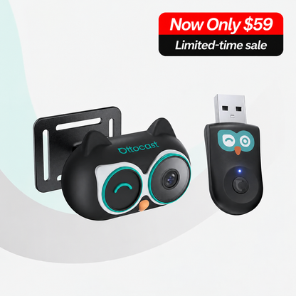 Rear Seat Camera + Wireless CarPlay Adapter