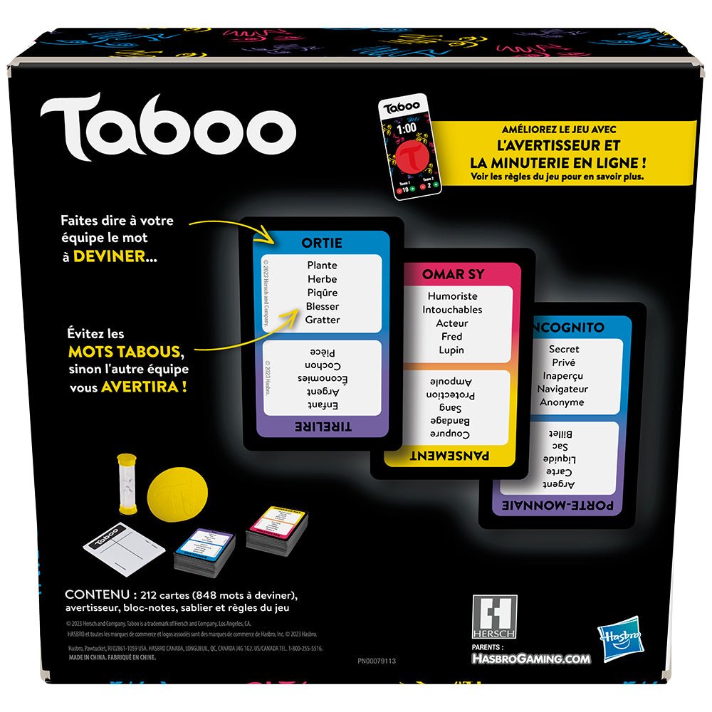 Taboo Game (French Version)