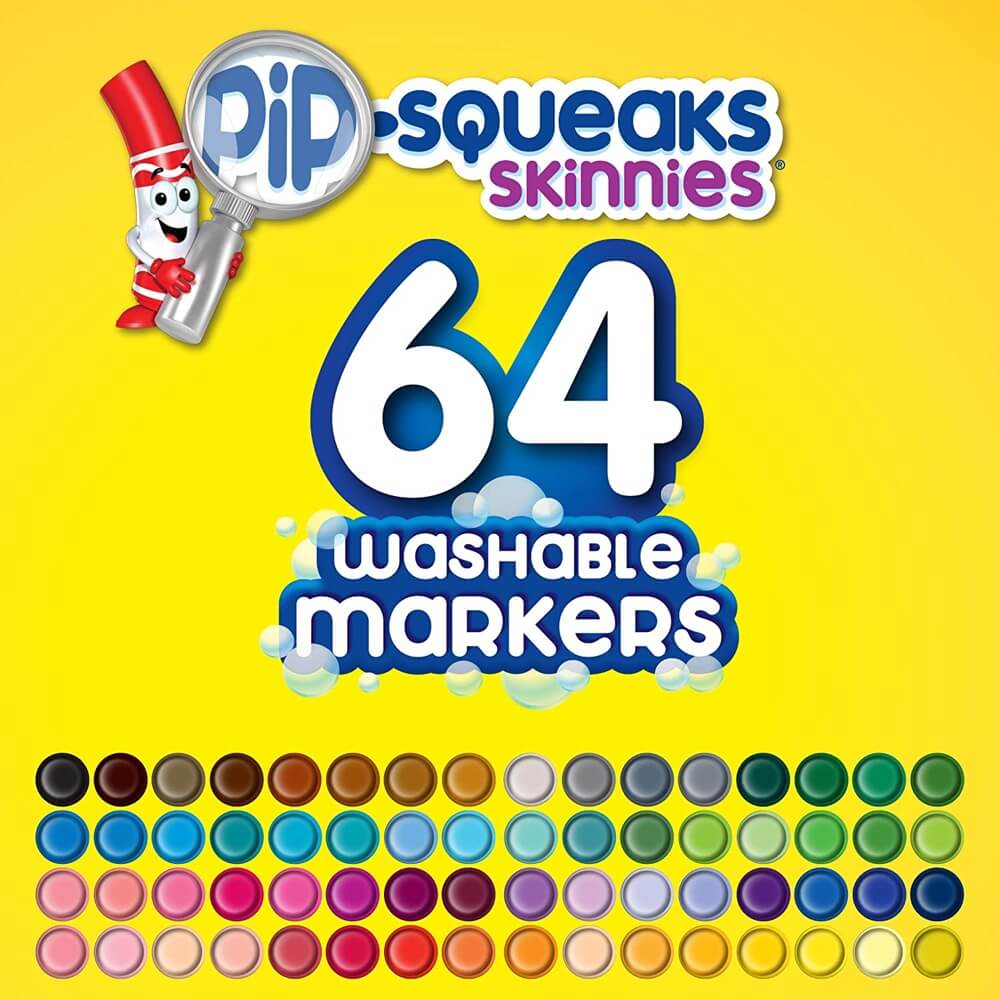 64 Pip-Squeaks Thin Markers