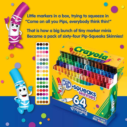 64 Pip-Squeaks Thin Markers