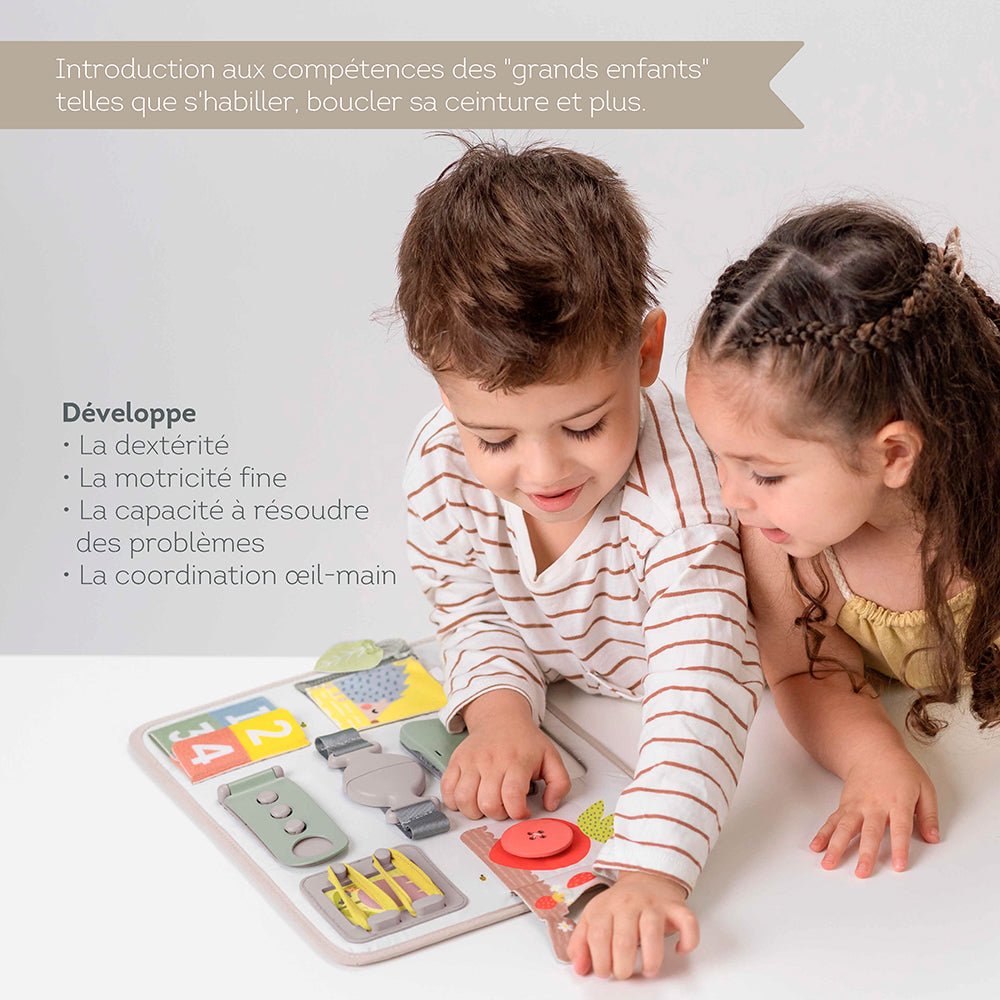 Sensory Activity Board with Fasteners