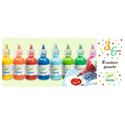 8 Poster Paint Bottles