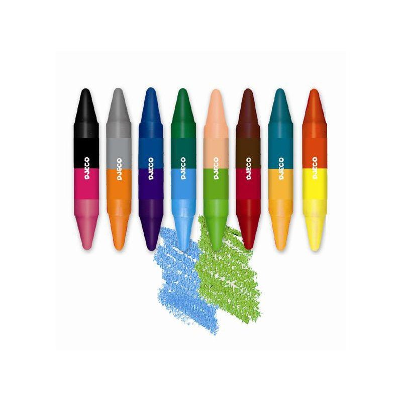 8 Double-Sided Wax Crayons