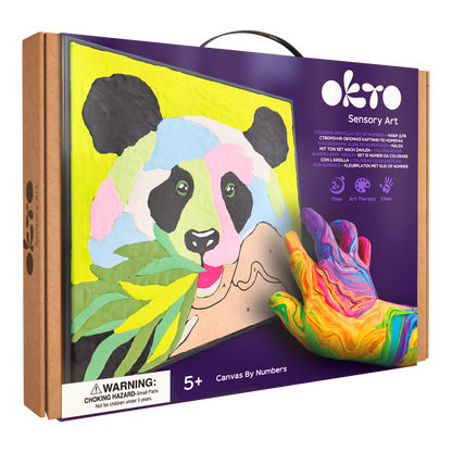 Clay Paint-by-Number - Panda