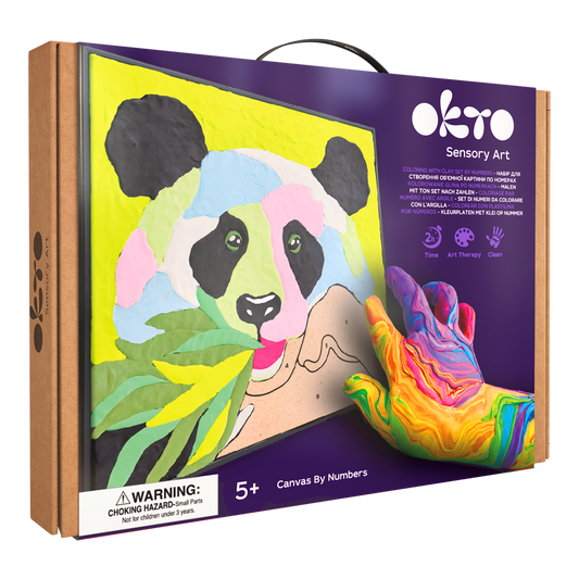 Clay Paint-by-Number - Panda