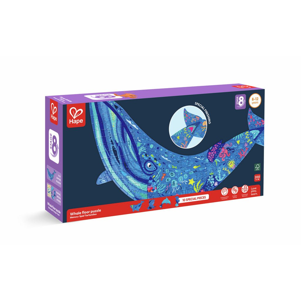 Giant Glitter Puzzle - Humpback Whale (200 pcs)