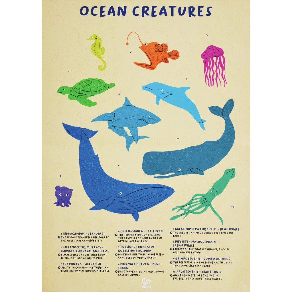 Giant Glitter Puzzle - Humpback Whale (200 pcs)
