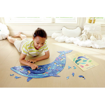 Giant Glitter Puzzle - Humpback Whale (200 pcs)