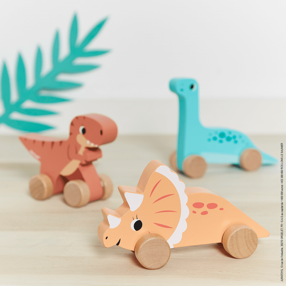 Little Push Dino on Wheels