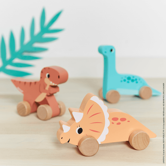 Little Push Dino on Wheels