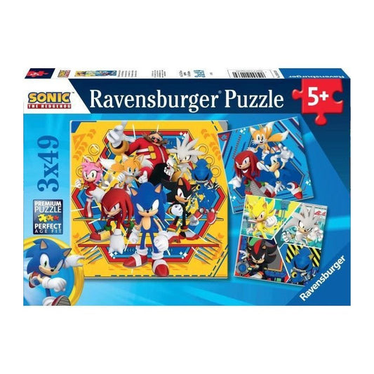 Sonic the Hedgehog Puzzle (3 x 49 pcs)