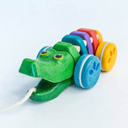 Rainbow Dancing Pull-Along Alligator