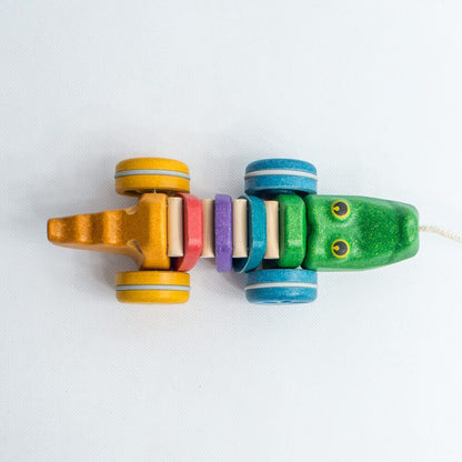 Rainbow Dancing Pull-Along Alligator