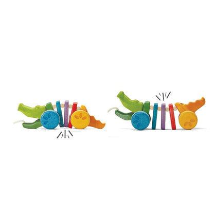 Rainbow Dancing Pull-Along Alligator